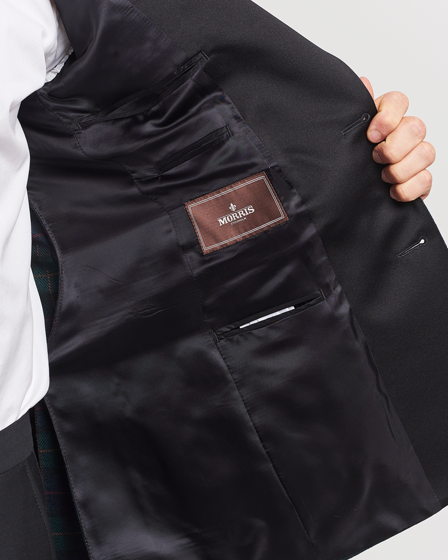 Herre | Dressjakker | Morris Heritage | Tartan Tuxedo Blazer Navy