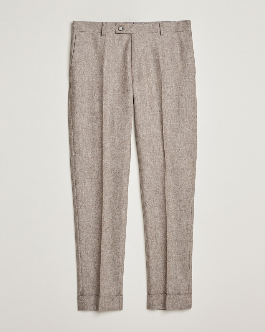Herre | Bukser | Morris Heritage | Jack Flannel Trousers Khaki