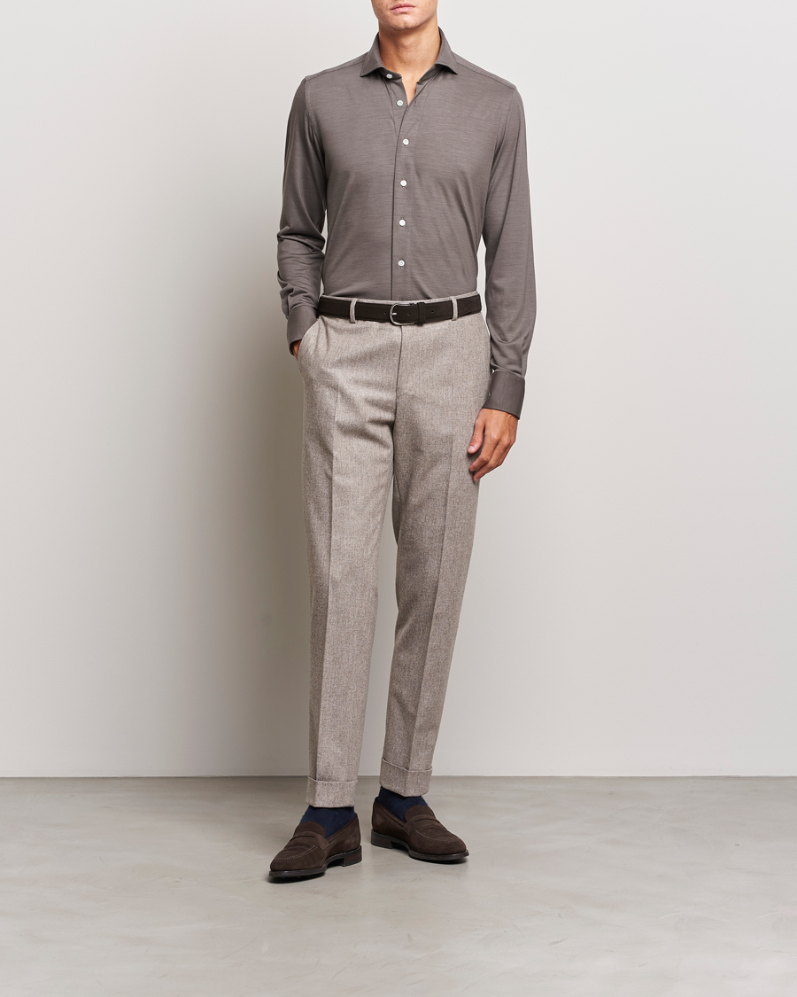 Herre | Bukser | Morris Heritage | Jack Flannel Trousers Khaki