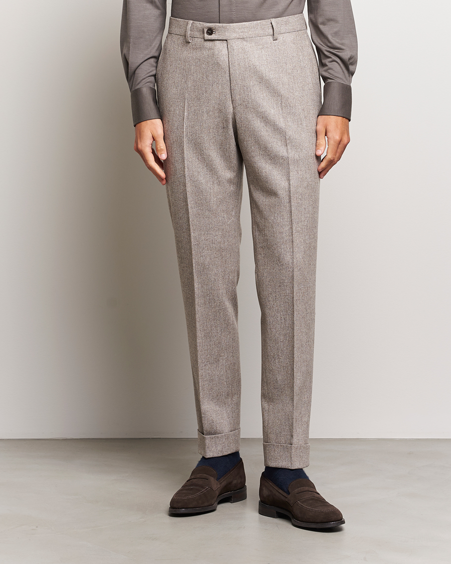 Herre | | Morris Heritage | Jack Flannel Trousers Khaki