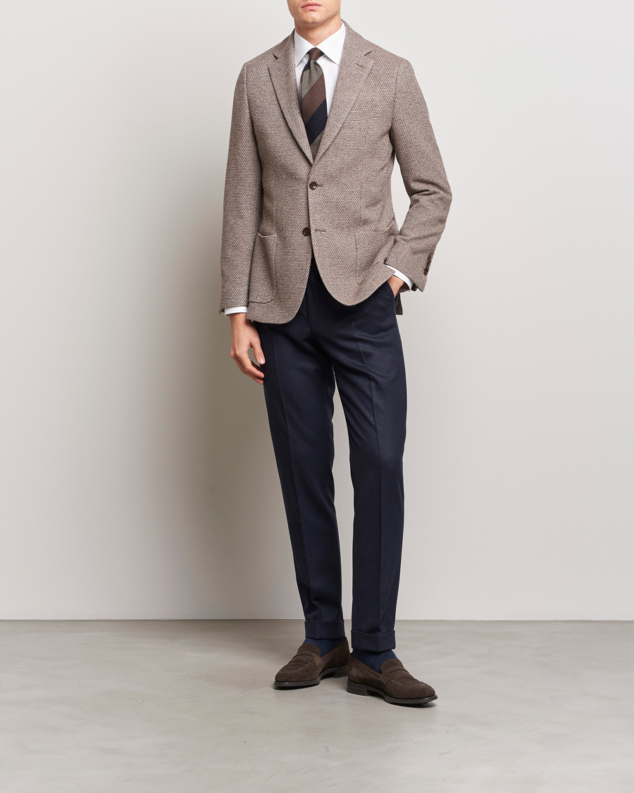 Herre | Bukser | Morris Heritage | Jack Flannel Trousers Navy