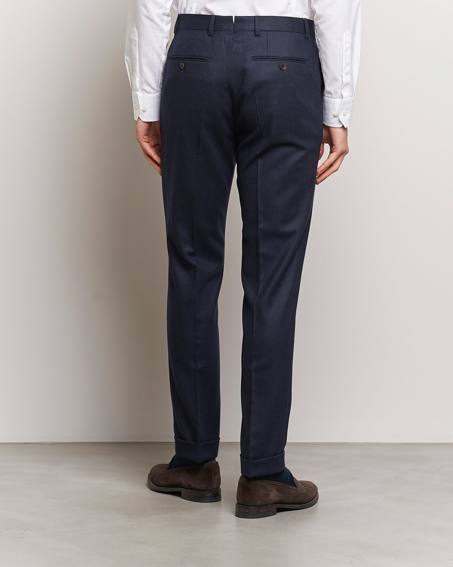Herre | Bukser | Morris Heritage | Jack Flannel Trousers Navy
