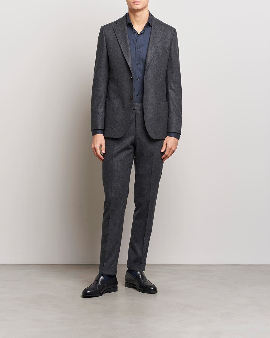 Herre | Bukser | Morris Heritage | Jack Flannel Trousers Grey
