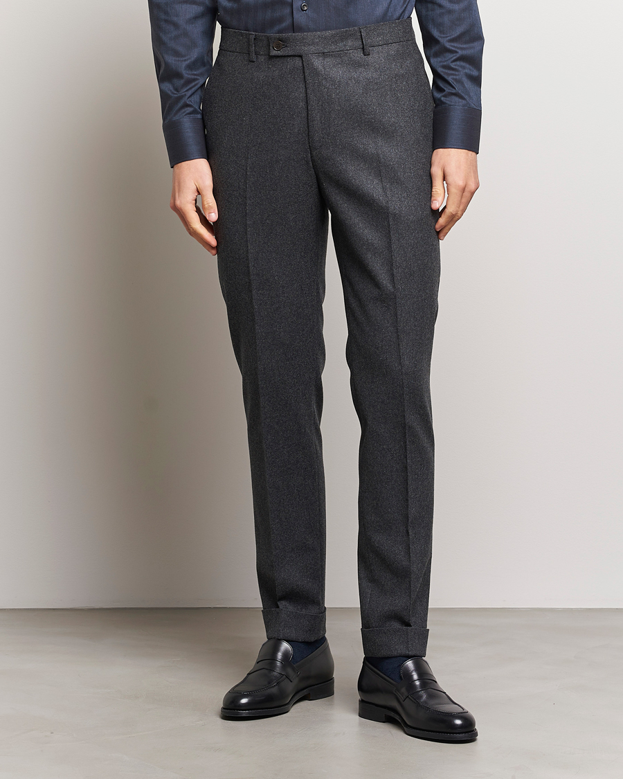 Herre | Bukser | Morris Heritage | Jack Flannel Trousers Grey
