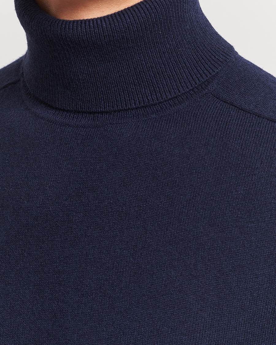 Herre | Gensere | Morris Heritage | Dalton Wool/Cashmere Rollneck Navy