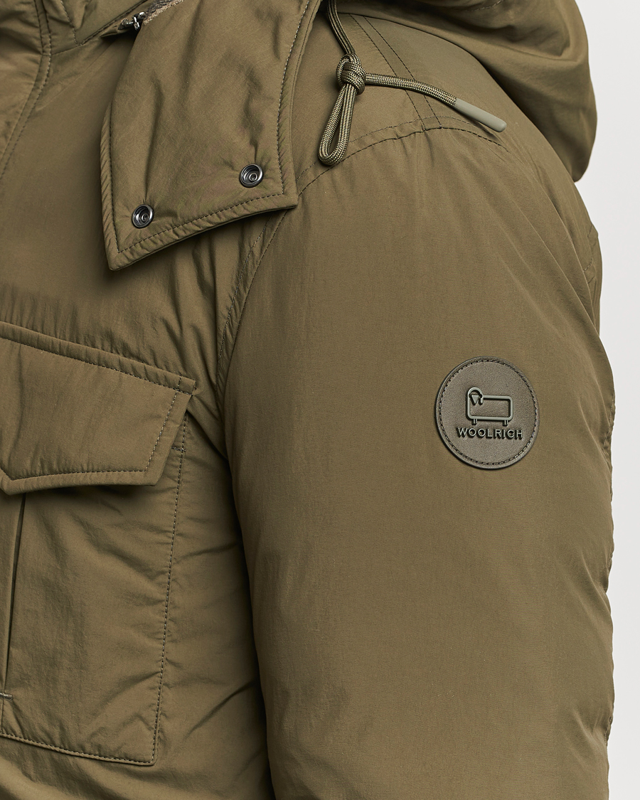 Herre | Jakker | Woolrich | Aleutian Padded Field Jacket Dark Green