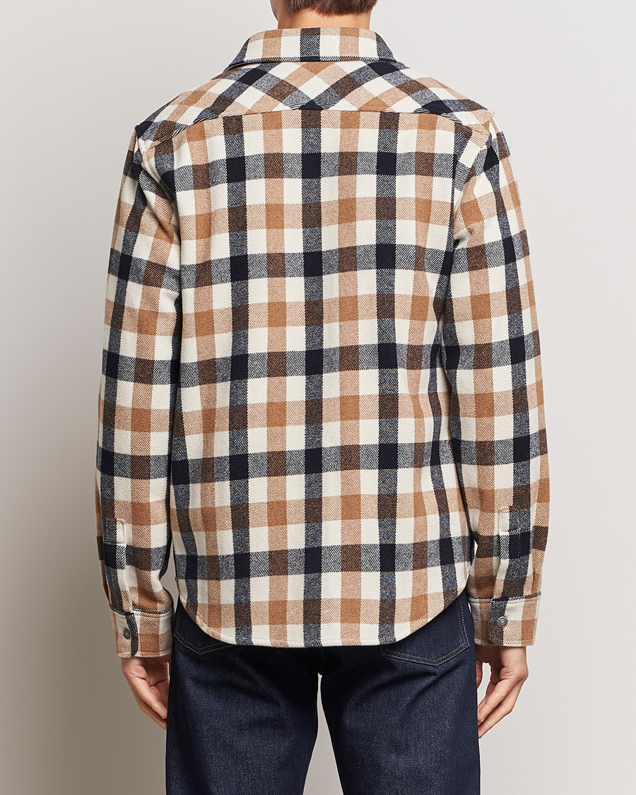 Herre | Skjorter | Woolrich | Alaskan Melton Wool Overshirt White Buffalo