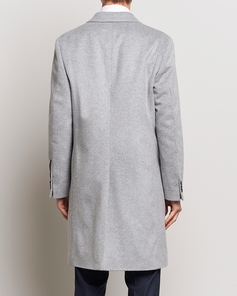 Herre | Jakker | Oscar Jacobson | Shaw Wool/Cashmere Coat Light Grey