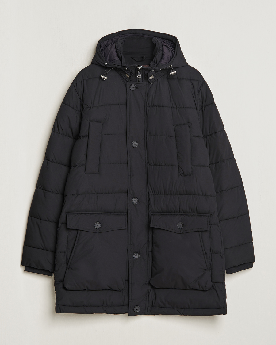 Herre | | Oscar Jacobson | Stormar Padded Nylon Parka Black