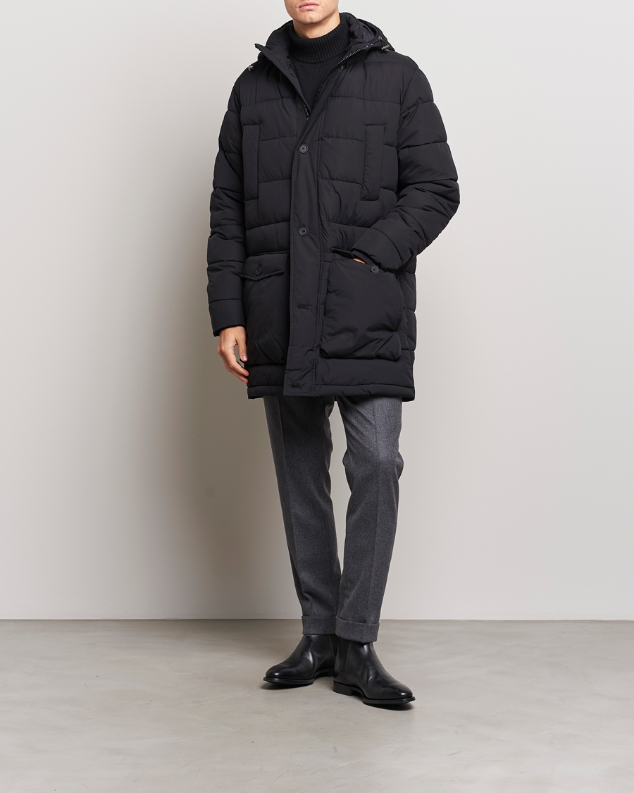 Herre | Jakker | Oscar Jacobson | Stormar Padded Nylon Parka Black