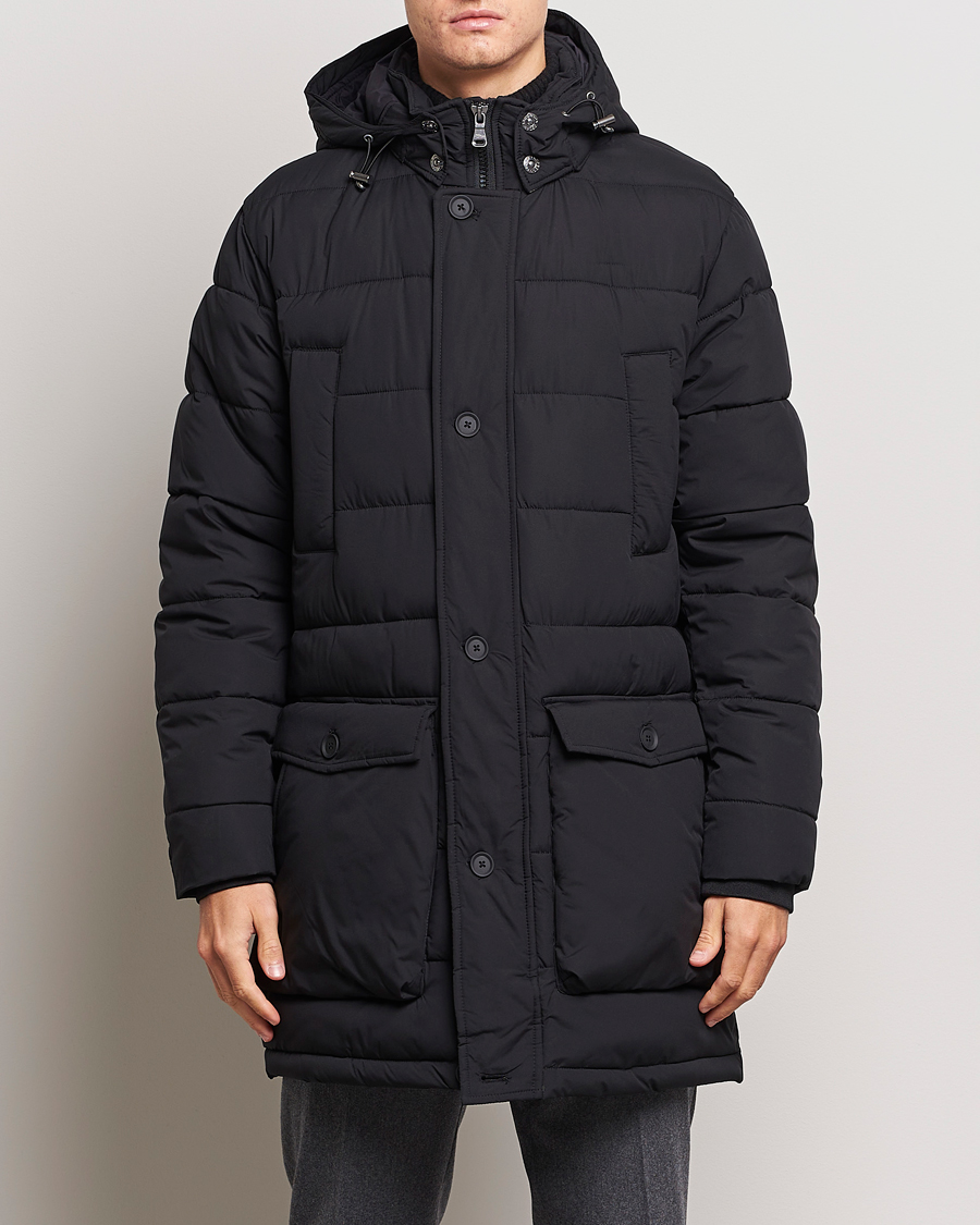 Herre | | Oscar Jacobson | Stormar Padded Nylon Parka Black