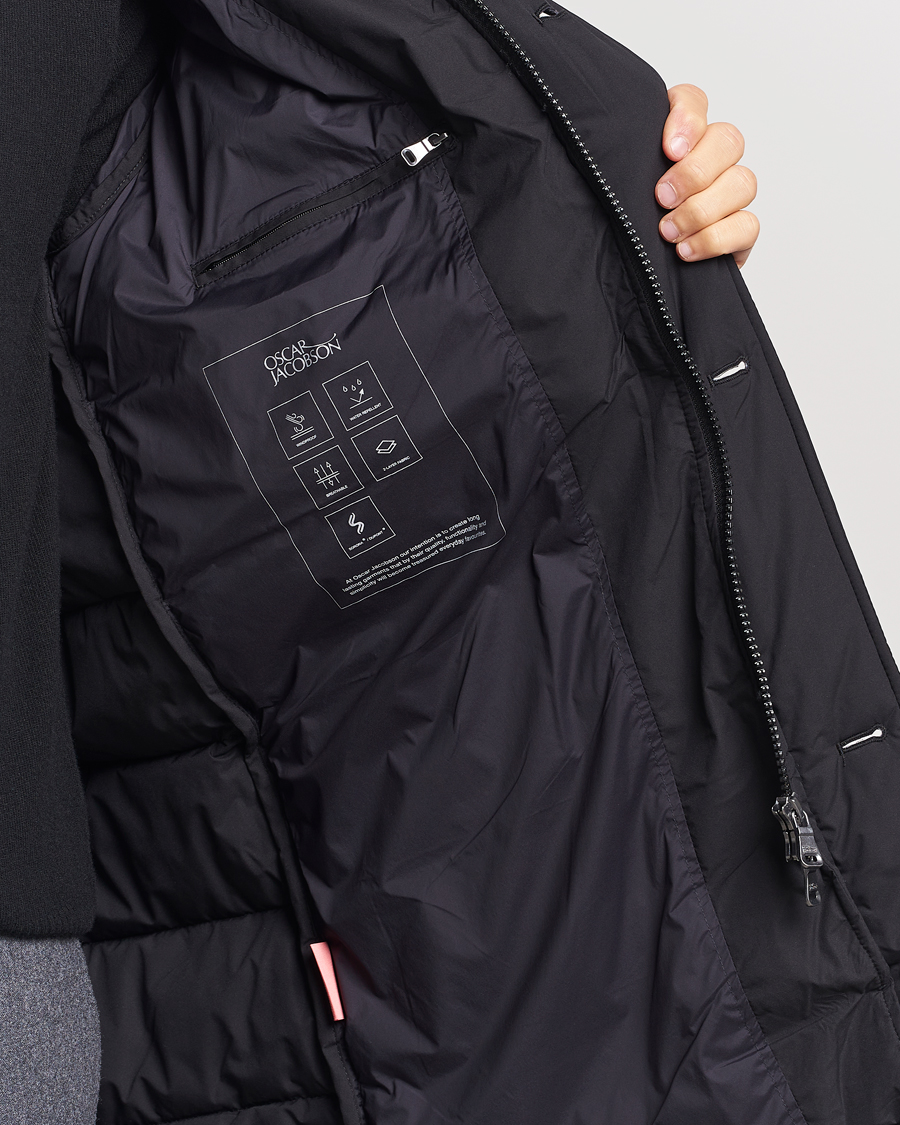 Herre | Jakker | Oscar Jacobson | Stormar Padded Nylon Parka Black