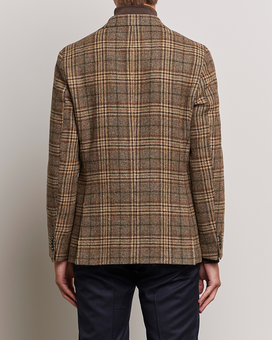 Herre | Dressjakker | Oscar Jacobson | Fogerty Soft Checked Wool Blazer Brown