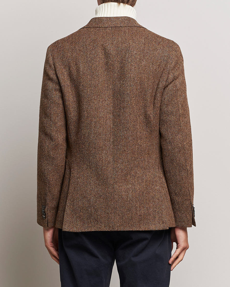 Herre | Dressjakker | Oscar Jacobson | Fogerty Moon Herringbone Tweed Blazer Beige