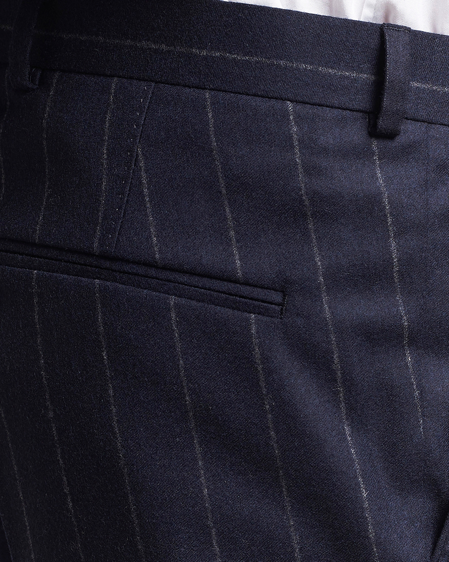 Herre | Dresser | Oscar Jacobson | Fogerty Denz Pinstripe Wool Suit Navy