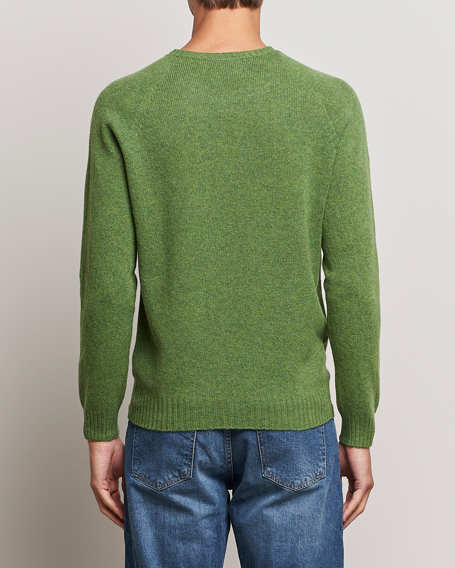 Herre | Gensere | Oscar Jacobson | Kendal Raglan Wool Crewneck Green