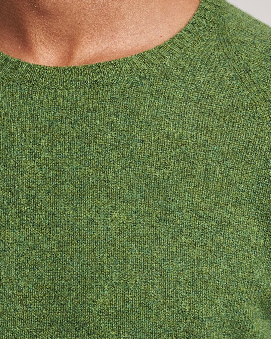 Herre | Gensere | Oscar Jacobson | Kendal Raglan Wool Crewneck Green