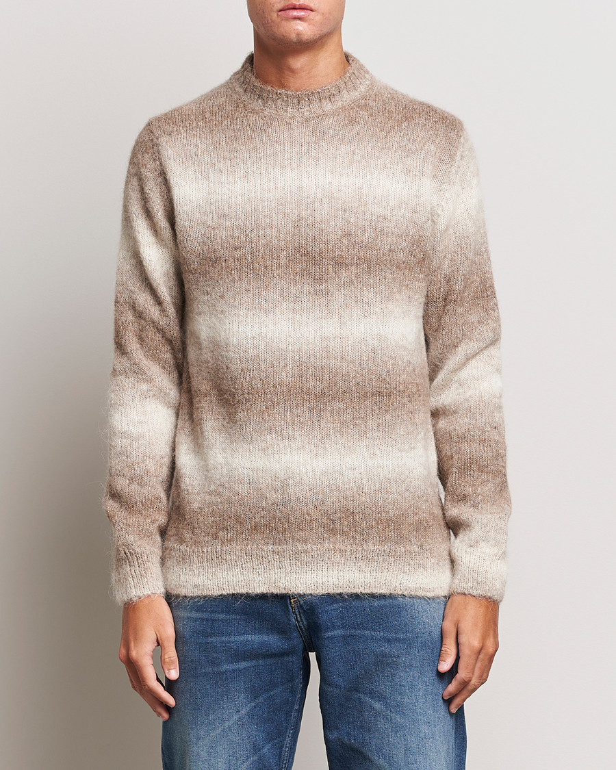 Herre |  | Oscar Jacobson | Valter Alpaca Knitted Sweater Beige