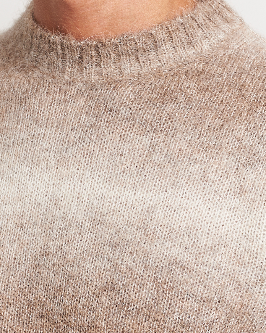 Herre | Gensere | Oscar Jacobson | Valter Alpaca Knitted Sweater Beige