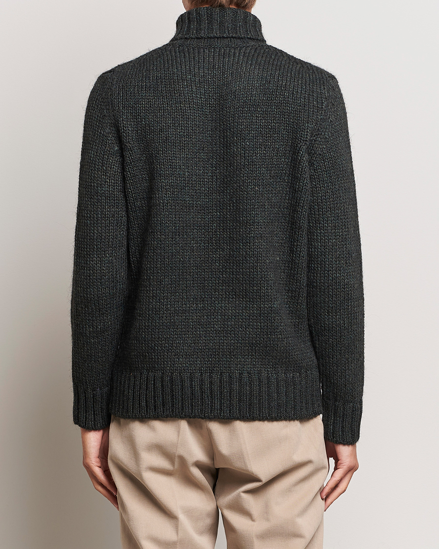 Herre | Gensere | Oscar Jacobson | Rod Wool/Alpaca Heavy Knit Rollneck Green