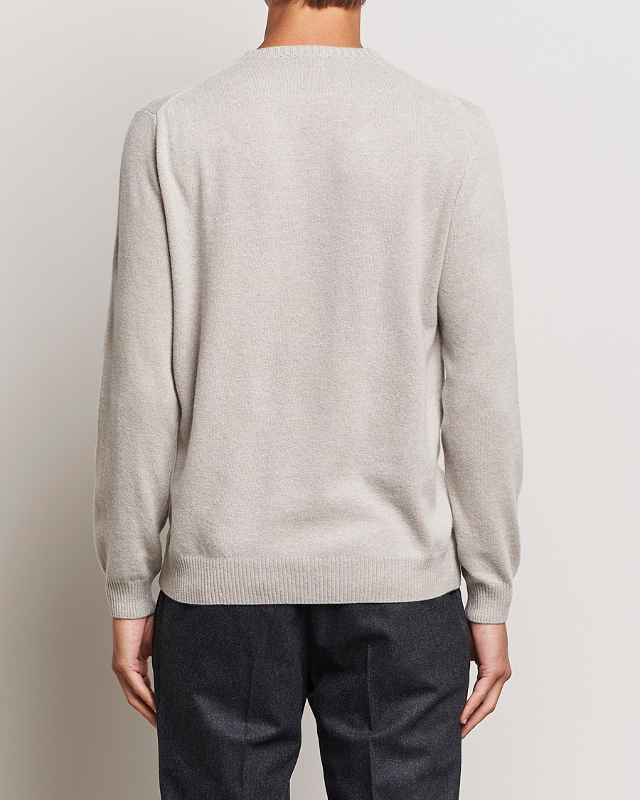 Herre | Gensere | Oscar Jacobson | Valter Wool/Cashmere Round Neck Light Beige
