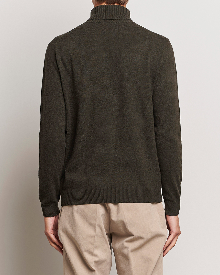 Herre | Gensere | Oscar Jacobson | Salim Wool/Cashmere Rollneck Green