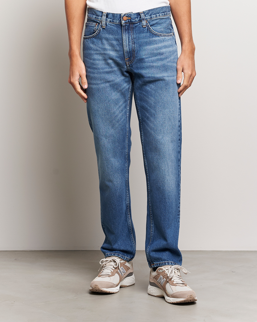 Herre | Straight leg | Nudie Jeans | Gritty Jackson Jeans Blue Traces