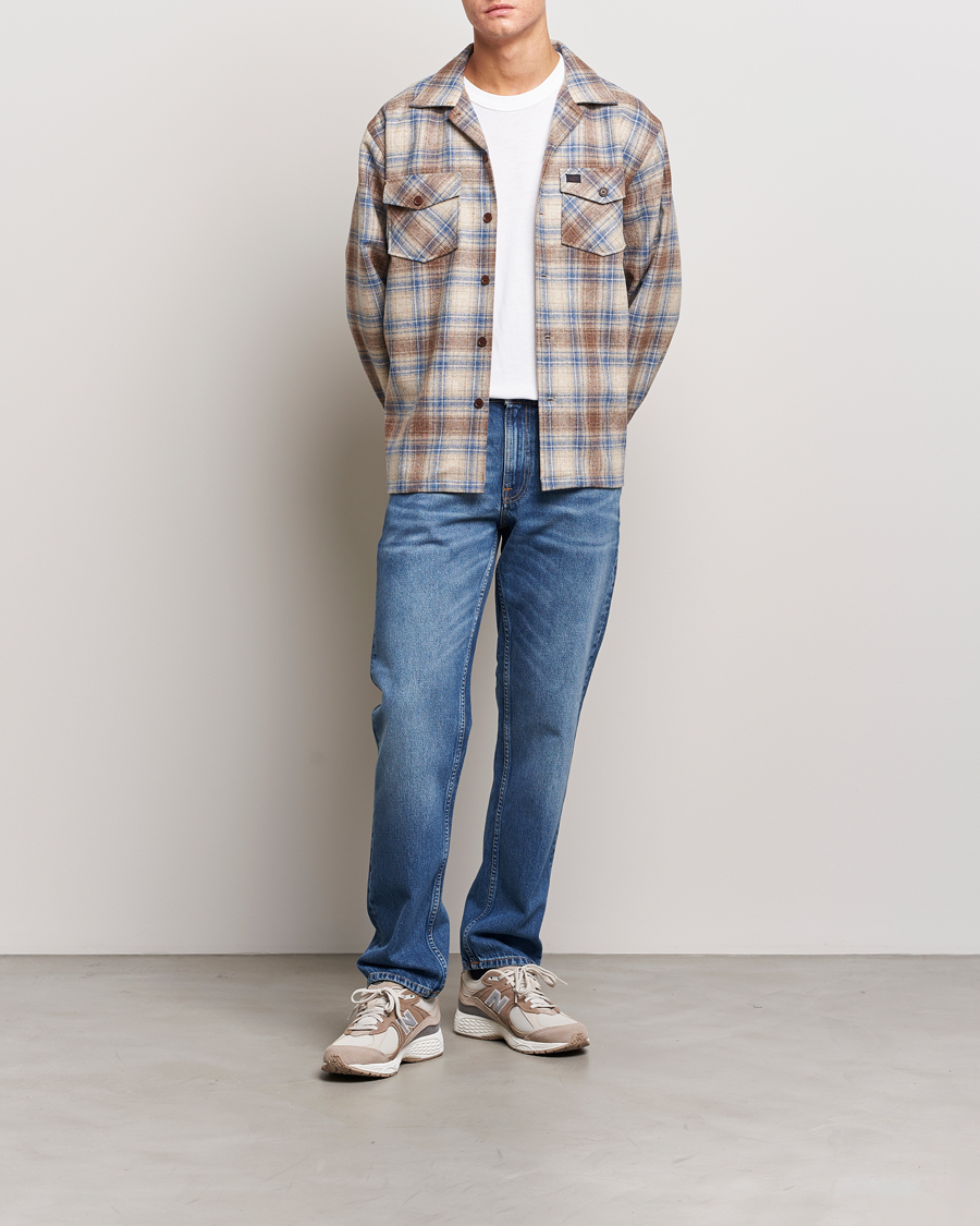 Herre | Skjorter | Nudie Jeans | Vincent Wool Checked Overshirt Multi