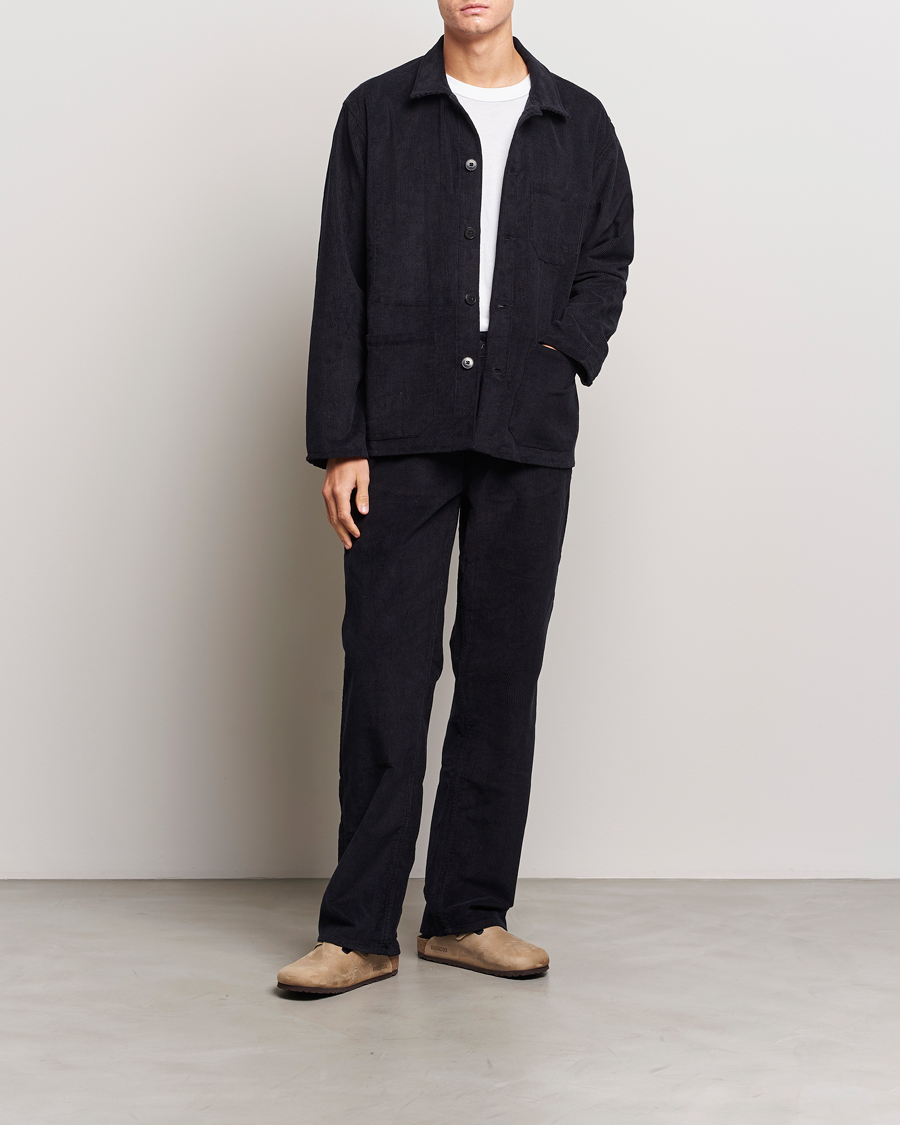 Herre | Skjorter | Nudie Jeans | Buddy Corduroy Overshirt Navy