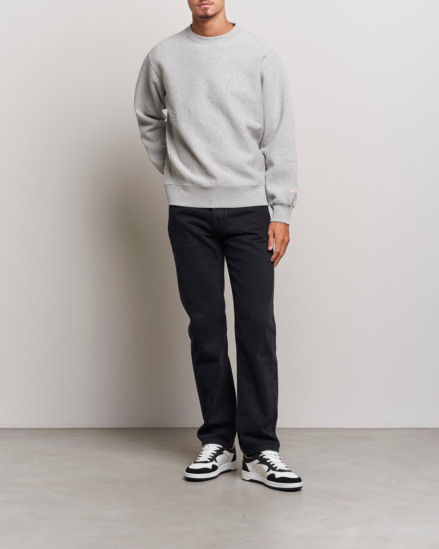 Herre | Gensere | Nudie Jeans | Hasse Crew Neck Sweatshirt Grey Melange