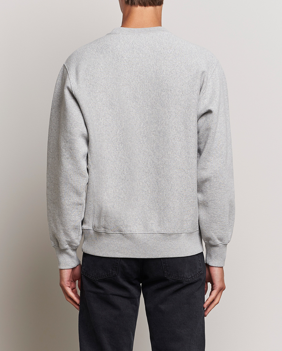Herre | Gensere | Nudie Jeans | Hasse Crew Neck Sweatshirt Grey Melange