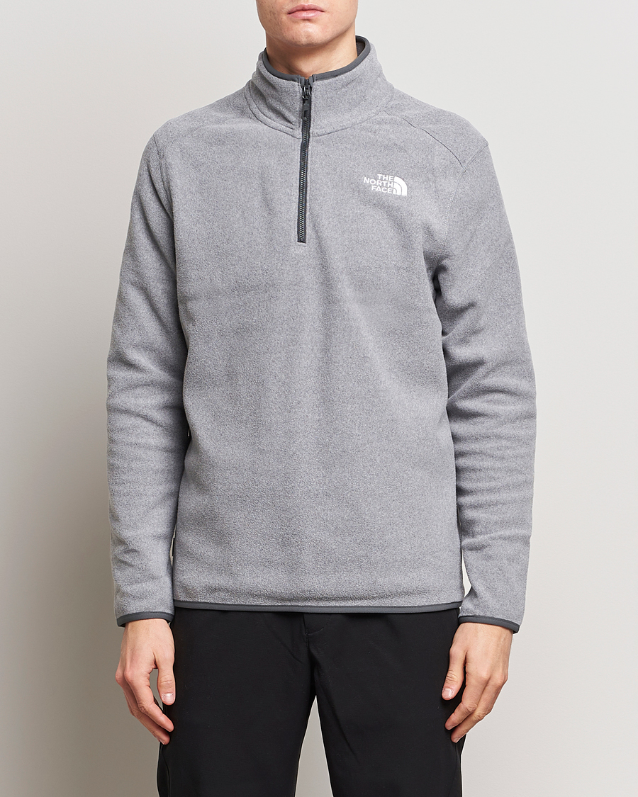 Herre | Active | The North Face | 100 Glacier 1/4 Zip Grey Heather
