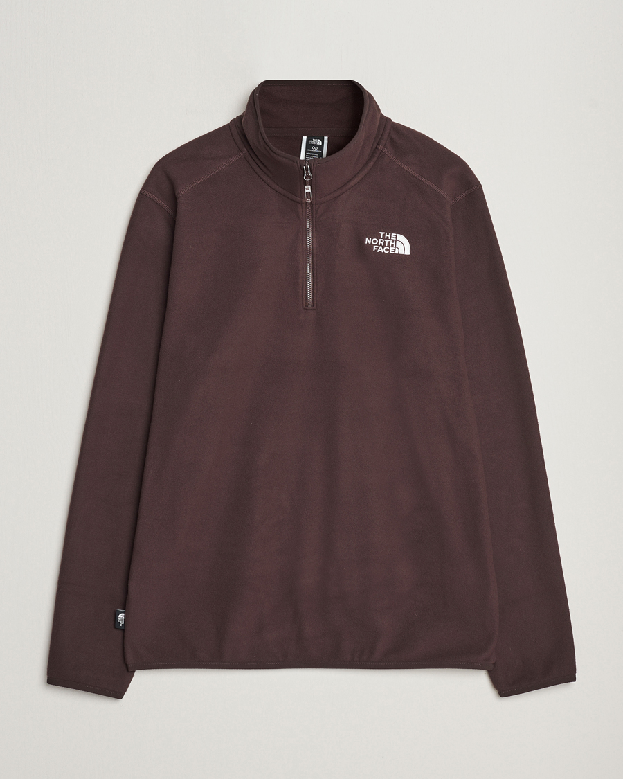 Herre | Gensere | The North Face | 100 Glacier 1/4 Zip Coal Brown