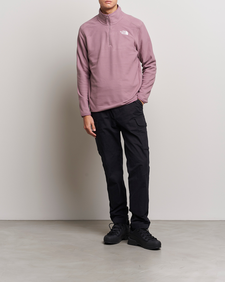 Herre | Gensere | The North Face | 100 Glacier 1/4 Zip Fawn Grey