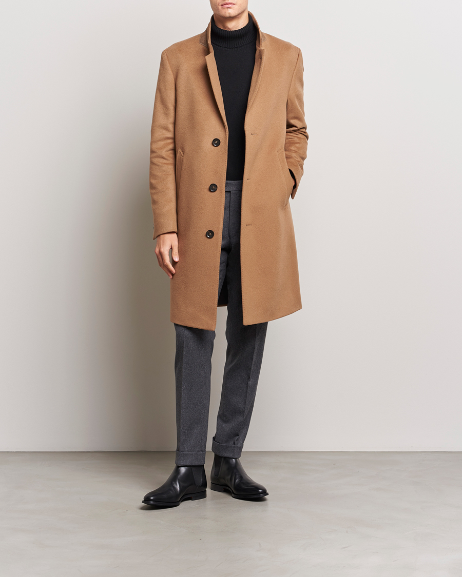 Herre | Jakker | Oscar Jacobson | Shaw Wool/Cashmere Coat Camel