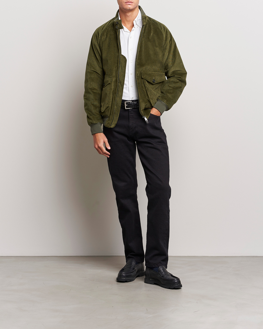 Herre | Jakker | Baracuta | G9 Pocket Padded Cord Harrington Jacket Olive