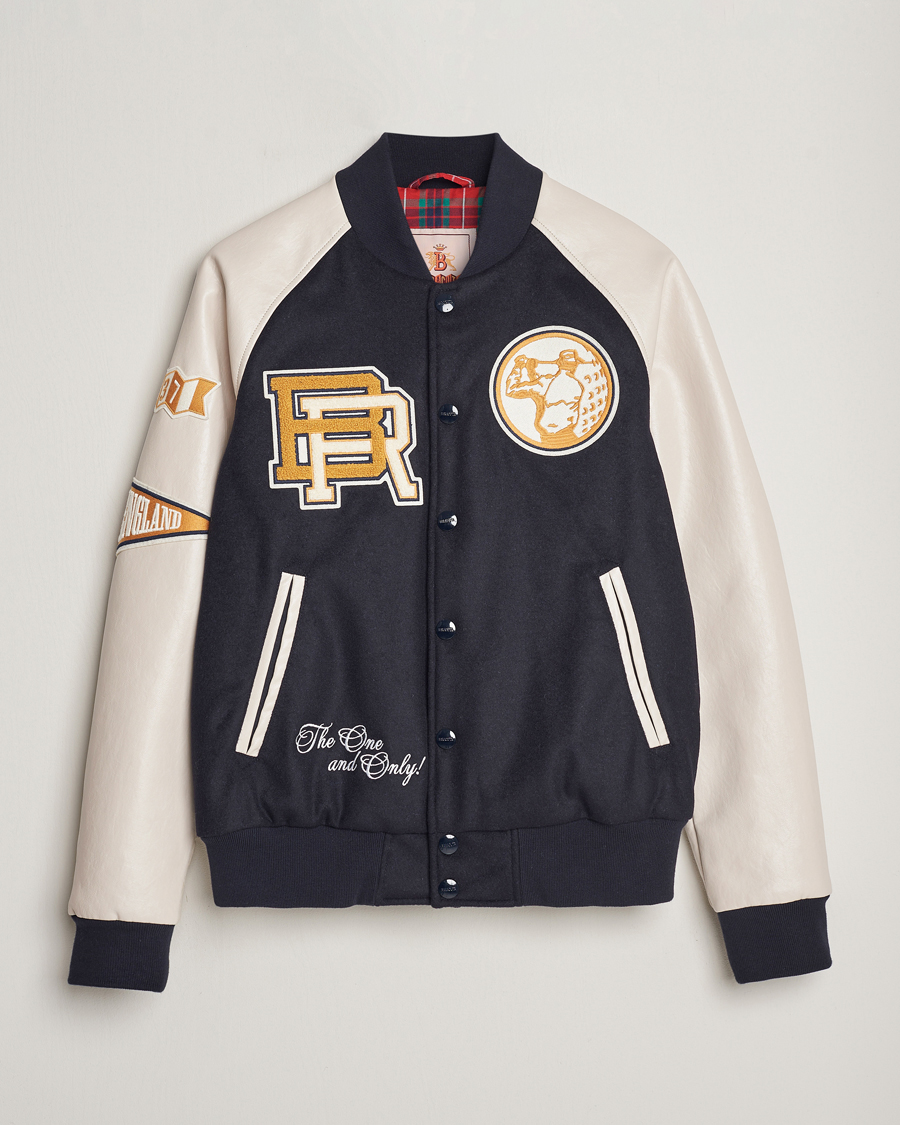 Herre | Jakker | Baracuta | Wool Varsity Jacket Dark Navy