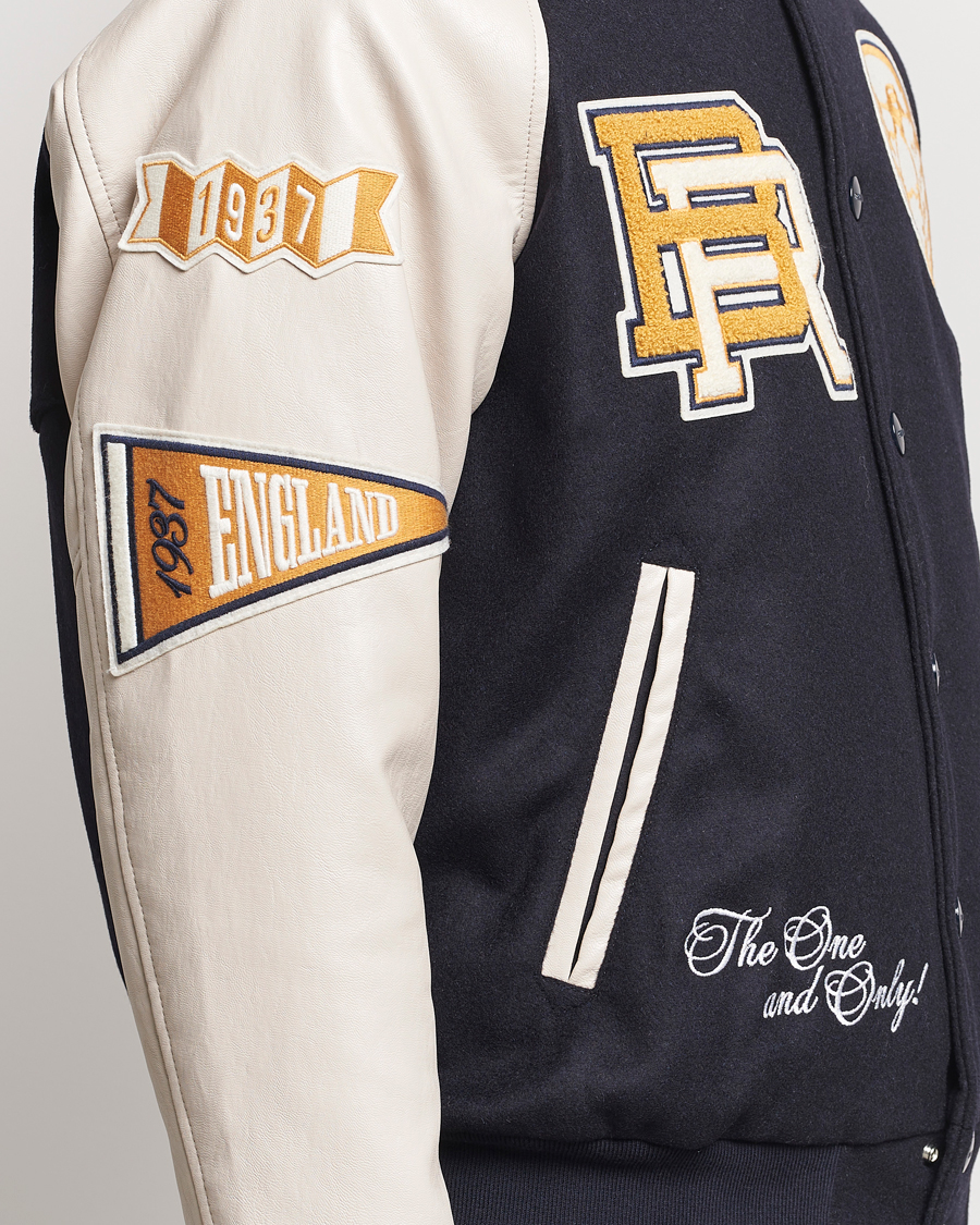 Herre | Jakker | Baracuta | Wool Varsity Jacket Dark Navy
