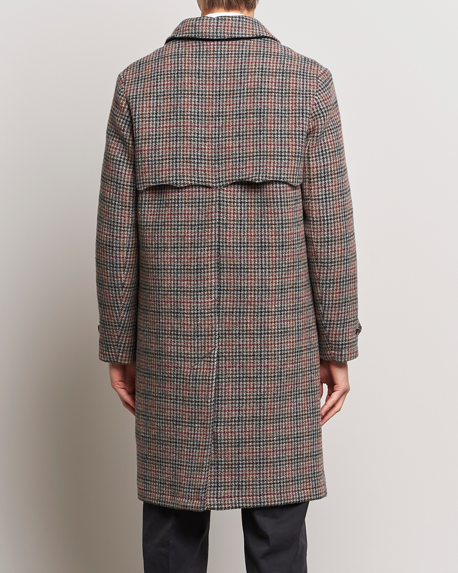 Herre | Jakker | Baracuta | Paul Houndstooth Wool Coat Grey