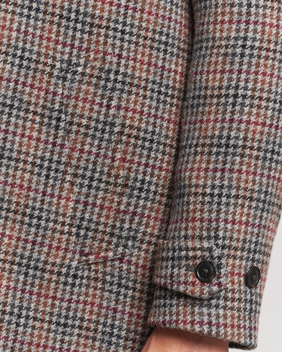 Herre | Jakker | Baracuta | Paul Houndstooth Wool Coat Grey