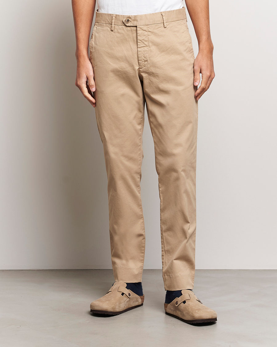 Herre | Avdelinger | NN07 | Wilhelm Regular Fit Stretch Chinos Khaki