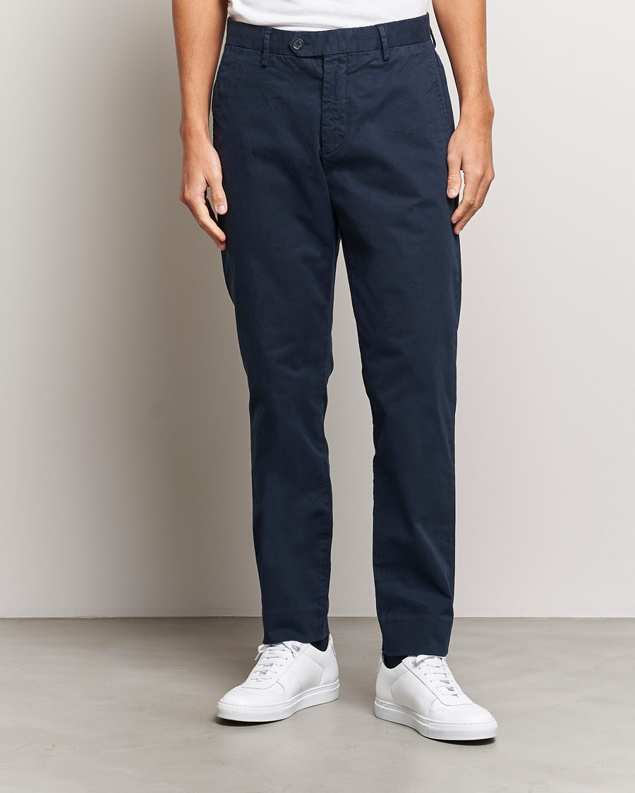 Herre | Avdelinger | NN07 | Wilhelm Regular Fit Stretch Chinos Navy Blue