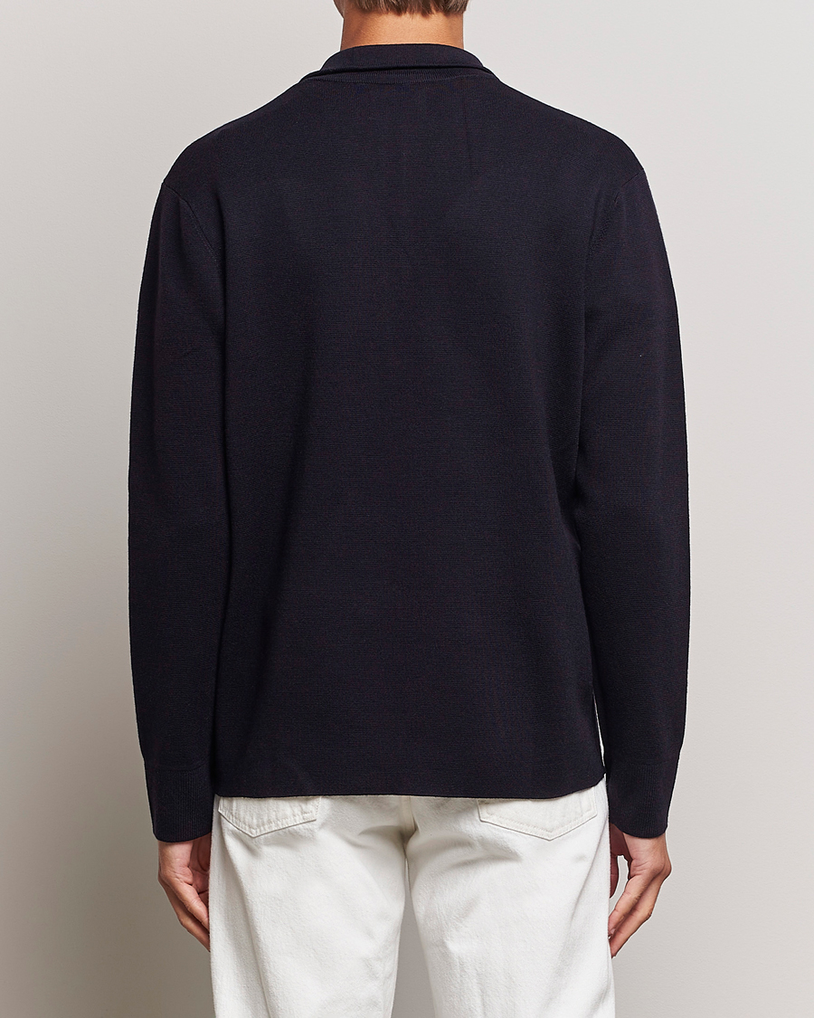 Herre | Gensere | NN07 | Harald Cotton/Modal Half Zip Navy Blue