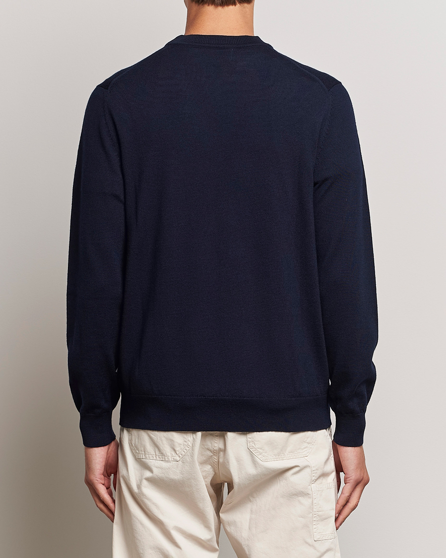 Herre | Gensere | NN07 | Ted Merino Crew Neck Pullover Navy Blue