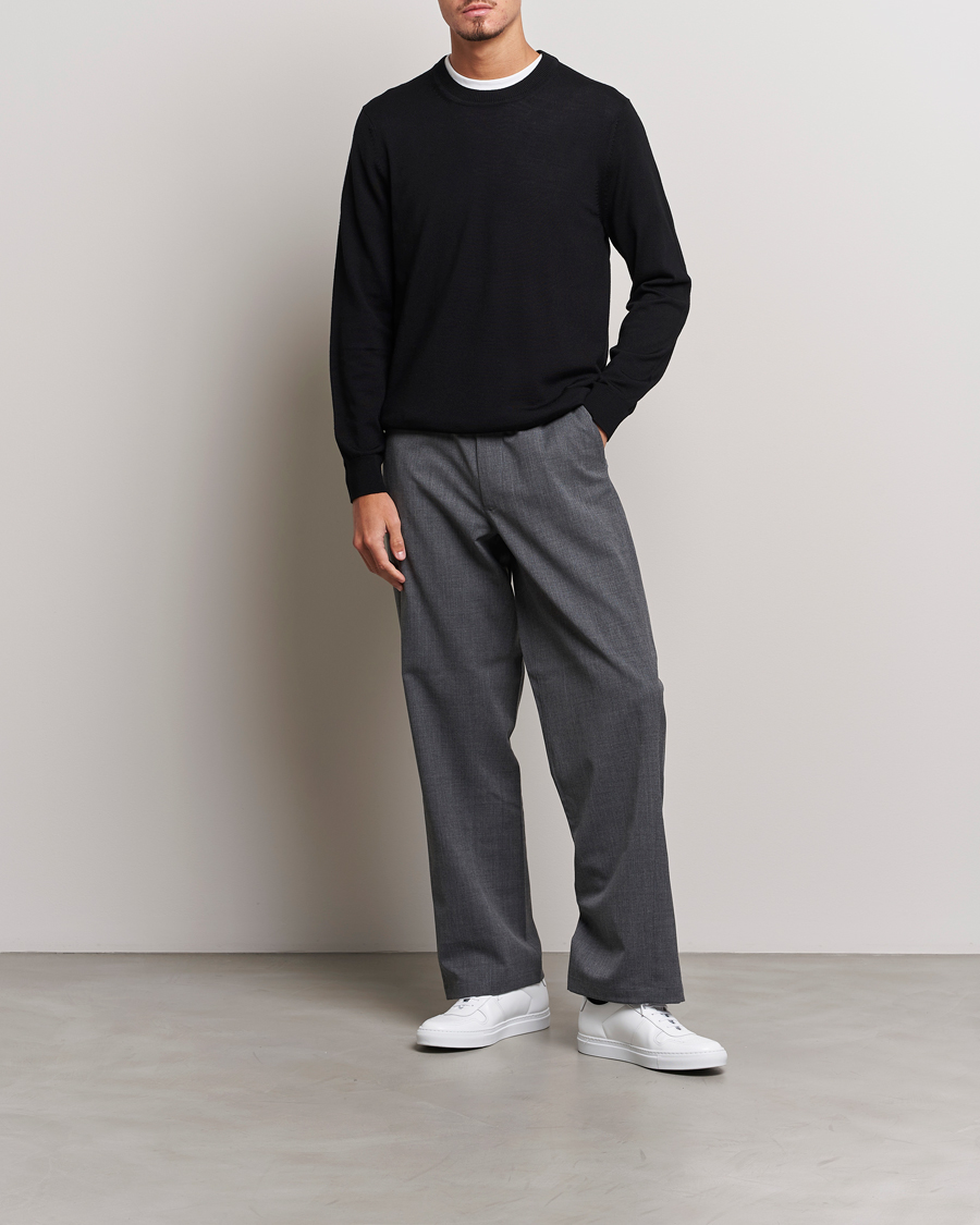 Herre | Gensere | NN07 | Ted Merino Crew Neck Pullover Black