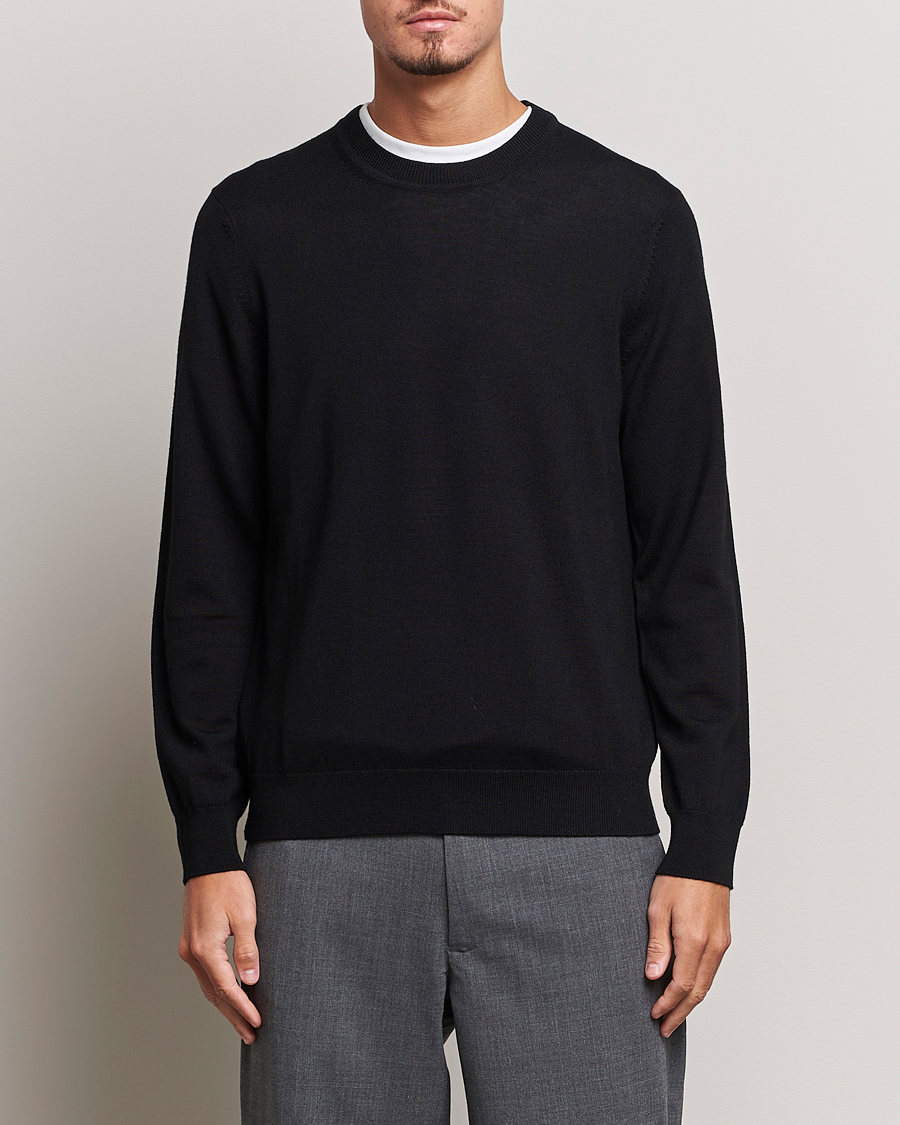 Herre | Wardrobe basics | NN07 | Ted Merino Crew Neck Pullover Black