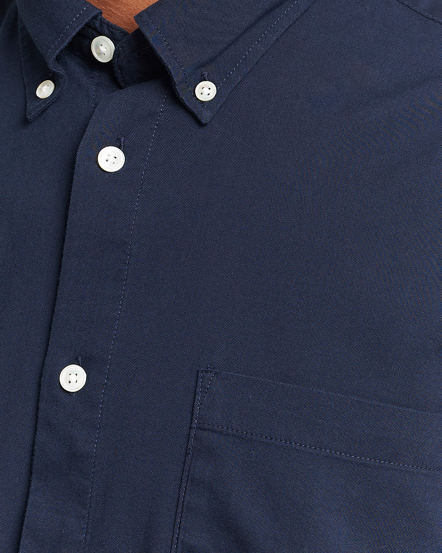 Herre | Skjorter | NN07 | Arne Tencel Shirt Navy Blue