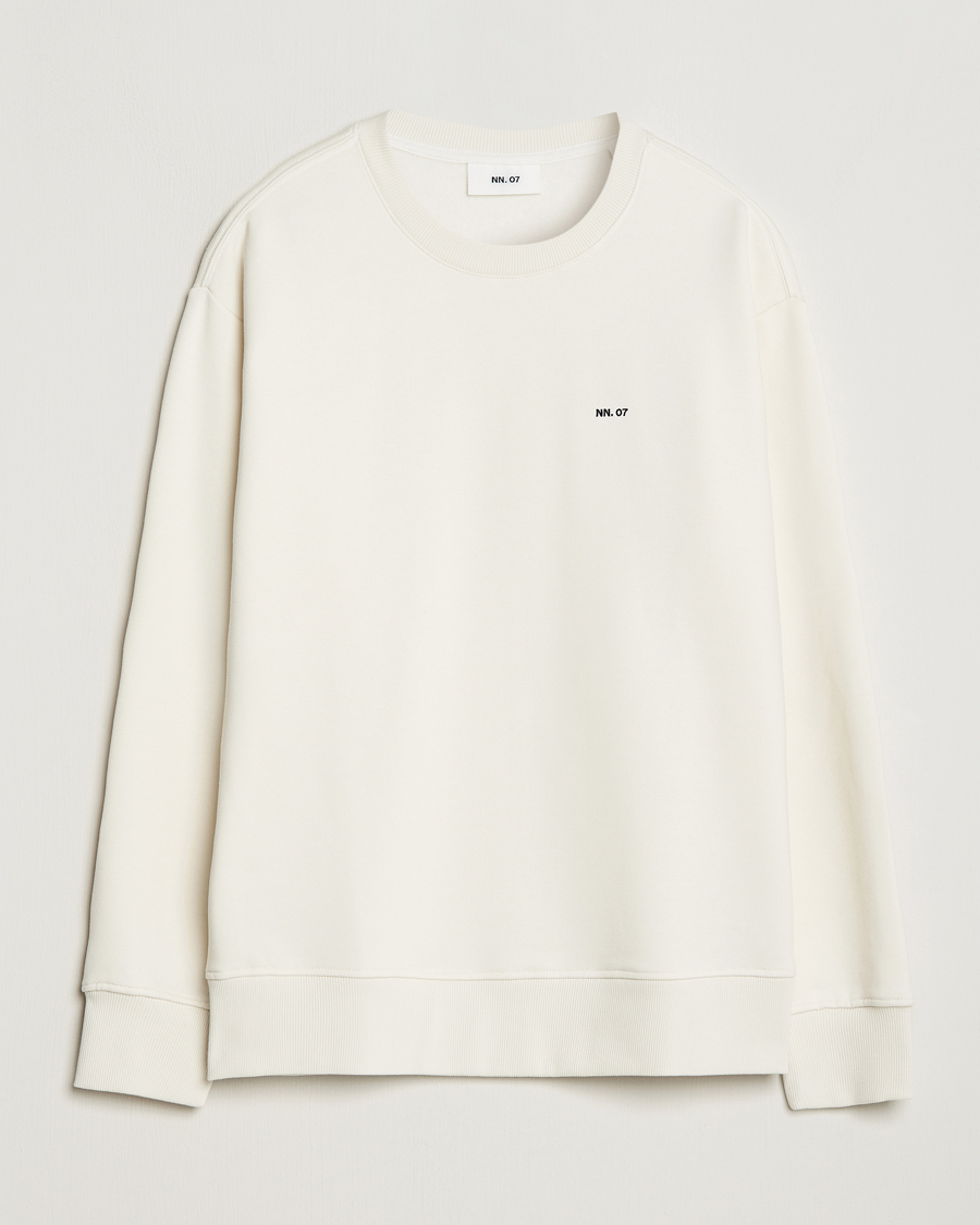 Herre | | NN07 | Briggs Logo Crew Neck Sweatshirt Off White