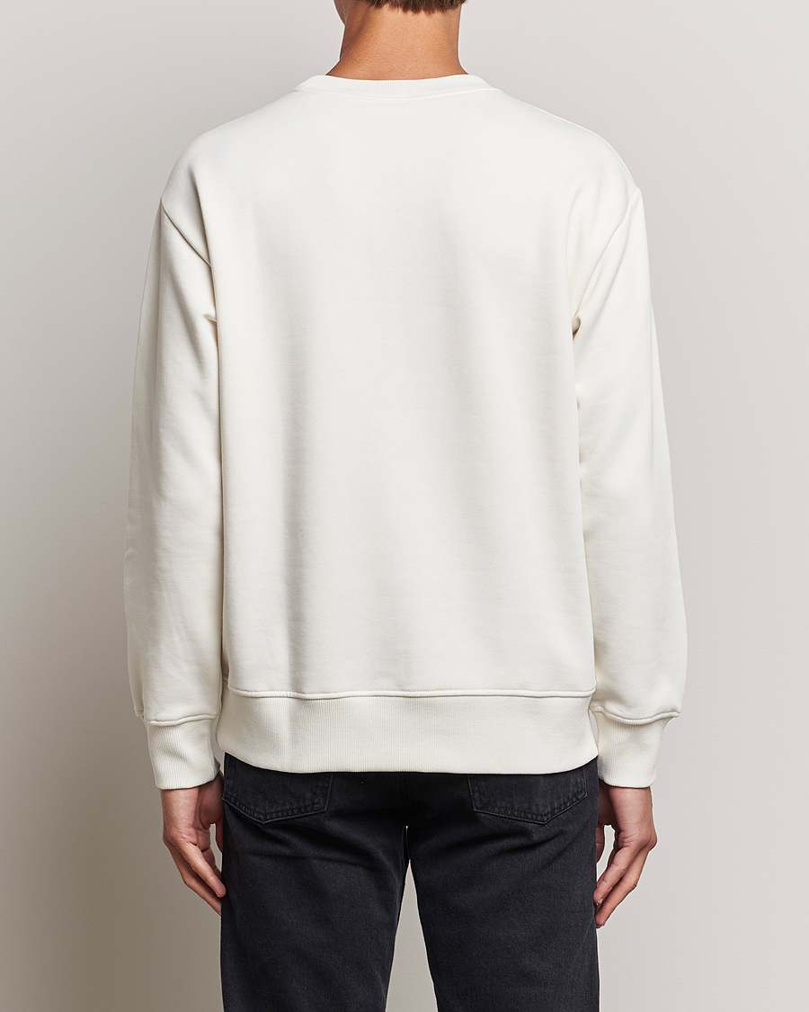 Herre | Gensere | NN07 | Briggs Logo Crew Neck Sweatshirt Off White