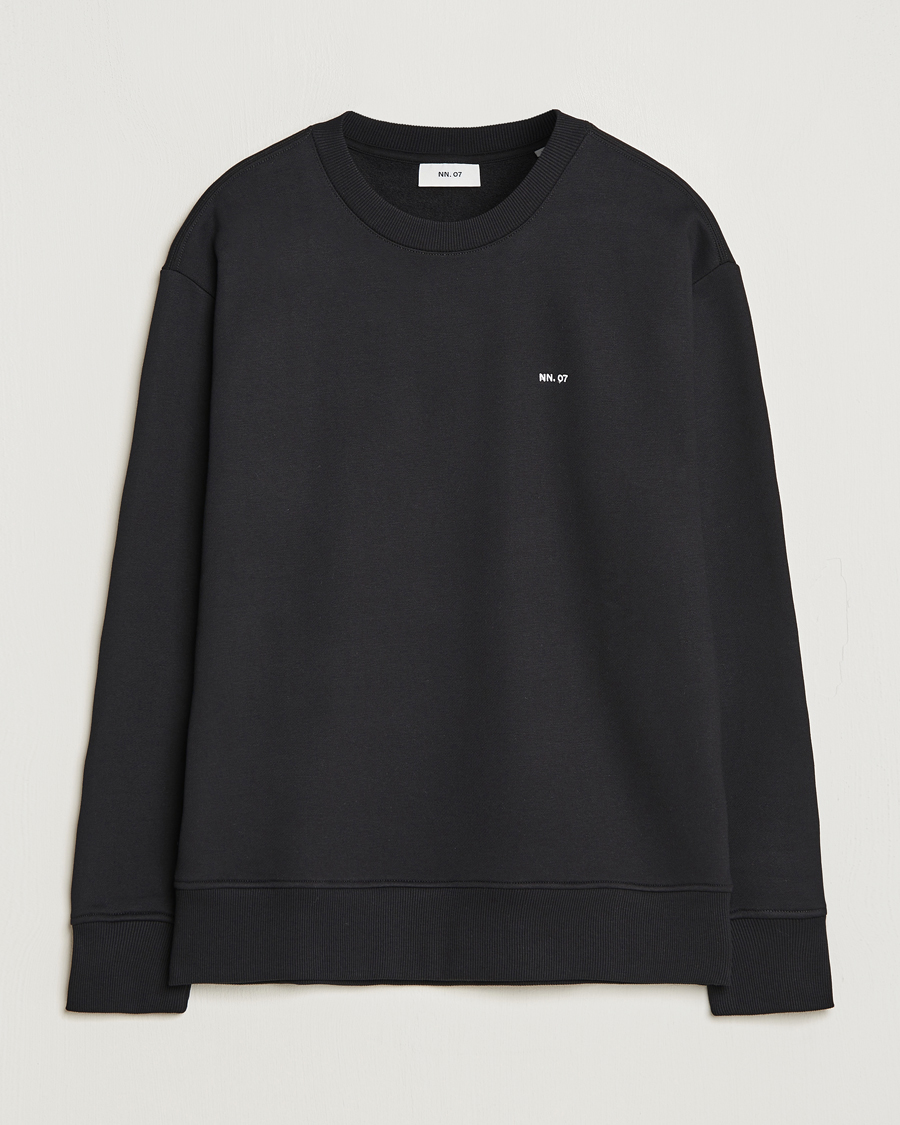 Herre | | NN07 | Briggs Logo Crew Neck Sweatshirt Black